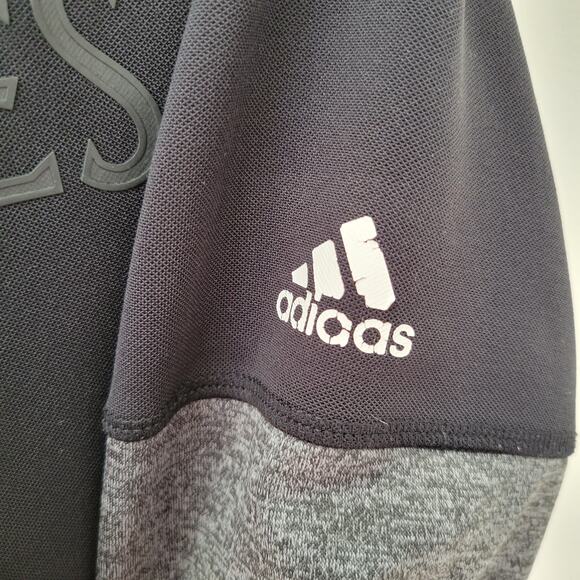 Adidas Minnesota Timberwolves Long Sleeve Tee Technical Black NBA Kids Medium - Picture 5 of 11